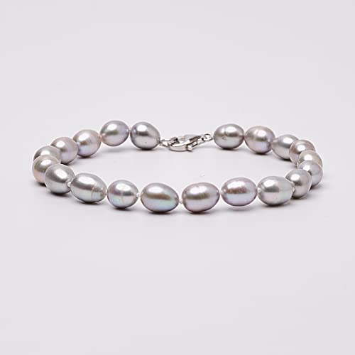 FAB Elegant 7-8mm Rice Shape Freshwater Pearl Bracelet for Women treasurebayb2b
