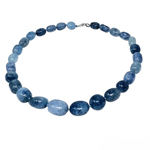 Chunky Natural Gemstone Beaded Necklace for Women, Women's Handmade Necklace treasurebayb2b