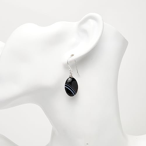 Handmade Natural Gemstone Dangle Drop Earrings for Women and Girls Made with Sterling Silver treasurebayb2b