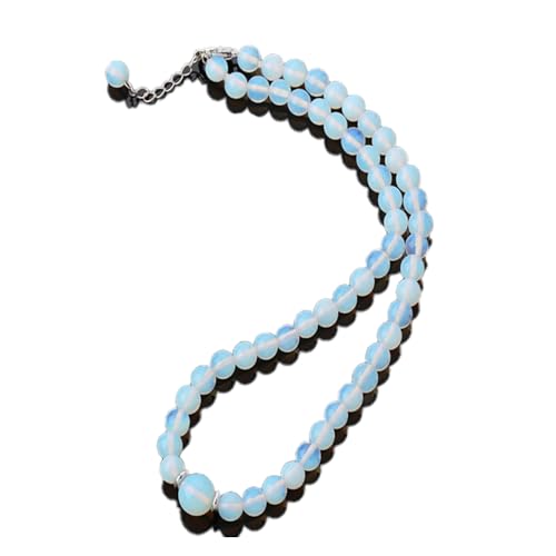 Handmade Gemstone Beaded Necklace for Women | Beautiful Women's 8-12mm Natural Gemstone Beads Necklace Multicolour, Black, Green, Amethyst Turquoise Necklace treasurebayb2b
