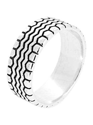 Solid 925 Sterling Silver band 9mm ring for Men and women treasurebayb2b