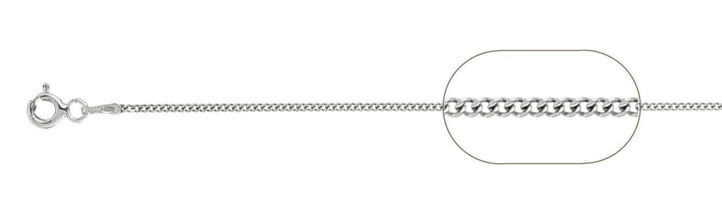 Solid 925 Sterling Silver Chain Necklace Available in 16" 18" 20" 22" Curb Chain Necklace treasurebayb2b