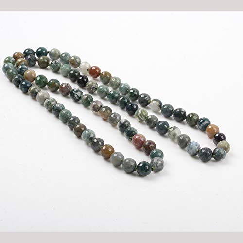 Women's Handmade Gemstone Beaded Necklace | 10mm Natural Gemstone Beaded Sweater Chain Necklace 88Cm Long treasurebayb2b
