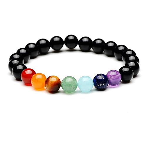 Handmade Womens Mens 8mm Natural Power Healing Gemstone Beaded Stretchy Bracelet treasurebayb2b