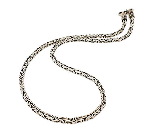 Quality 925 Sterling Silver Bali Chain for Women and Men, Bali Silver Chain Available in 50cm, 55cm and 60cm treasurebayb2b
