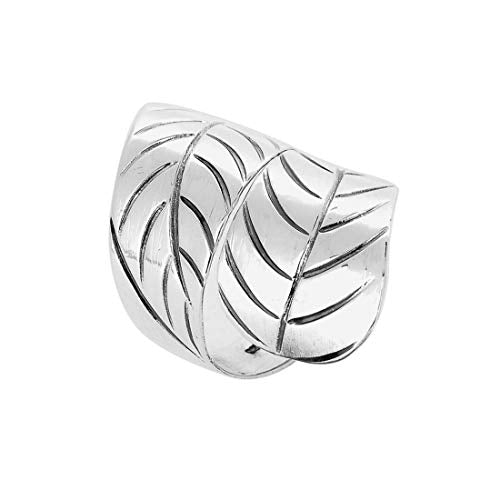 Women's Stylised Leaf 925 Sterling Silver Ring For Women and Girls Available in Sizes: L, M, N, P treasurebayb2b