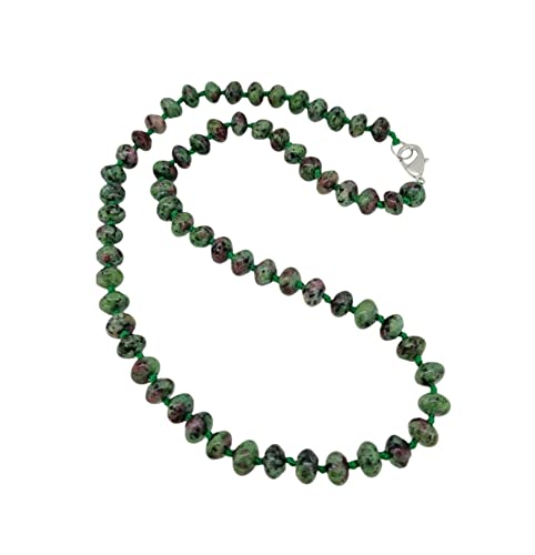 Women's Handmade Necklace 8mm Rondelle Shape Gemstone Beaded Necklace treasurebayb2b
