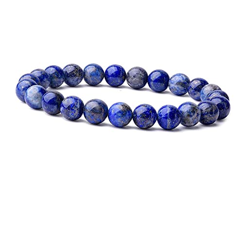 Handmade Womens Mens 6mm Gemstone Bracelet | Stress and Anxiety Power Bead Healing Crystal Gemstone Bracelet treasurebayb2b