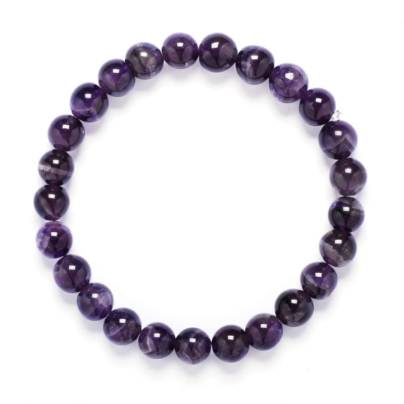 Handmade Womens Mens 8mm Gemstone Bracelet | Stress and Anxiety Power Bead Healing Crystal Gemstone Bracelet Amethyst, Rose quartz, Blue Agate, Tiger’s Eye, Turquoise treasurebayb2b