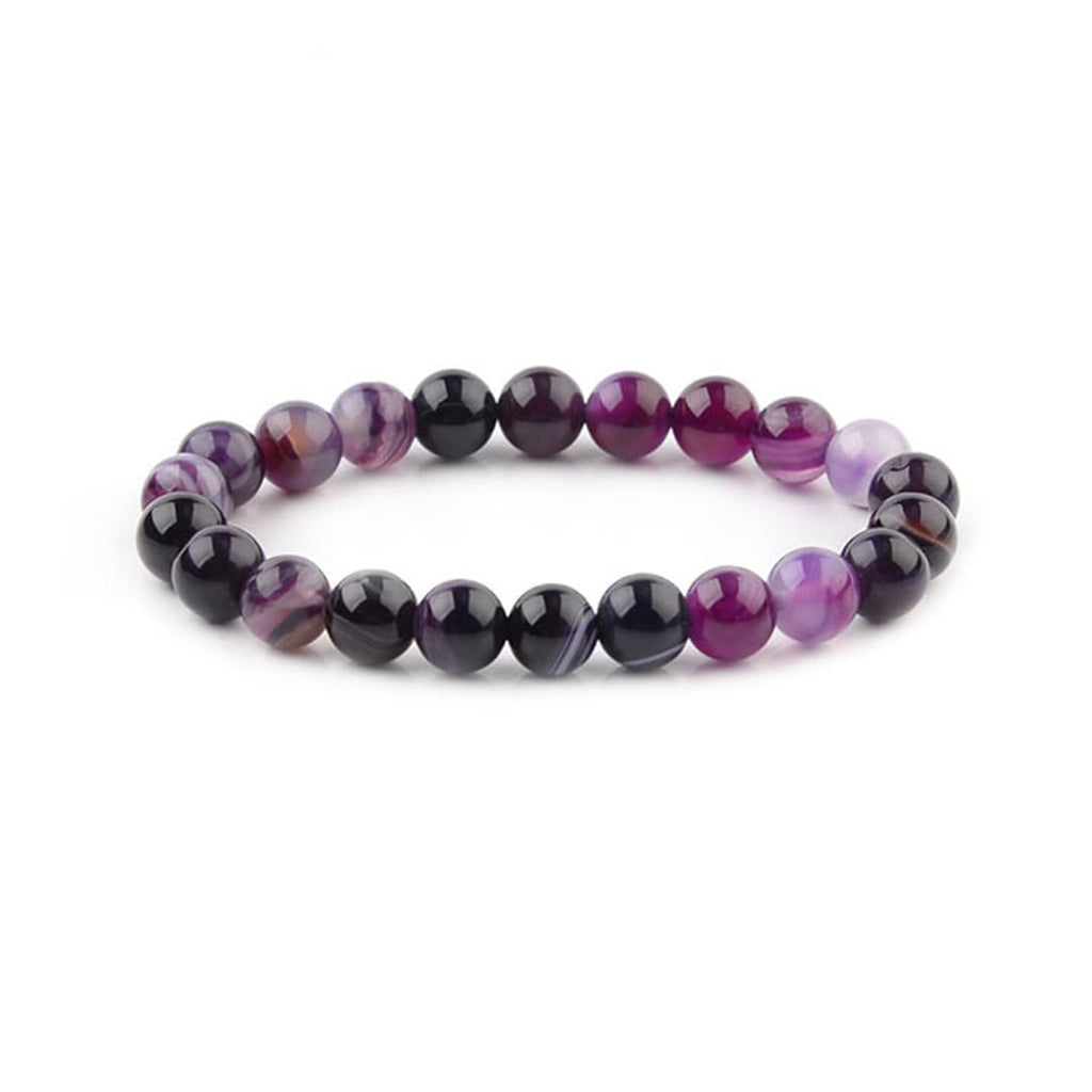 Handmade Womens Mens 6mm Gemstone Bracelet | Stress and Anxiety Power Bead Healing Crystal Gemstone Bracelet treasurebayb2b