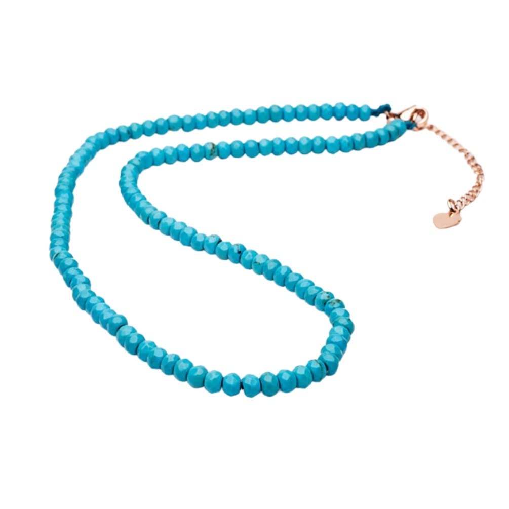 Handmade Womens Girls Beaded Necklace Choker - 4mm Beads Natural Gemstones Healing Crystal Jewellery Necklace treasurebayb2b
