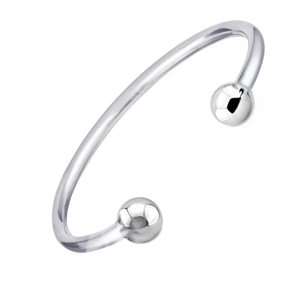 Plain 925 Sterling Silver Torque Bangle For Men 22.5grs treasurebayb2b