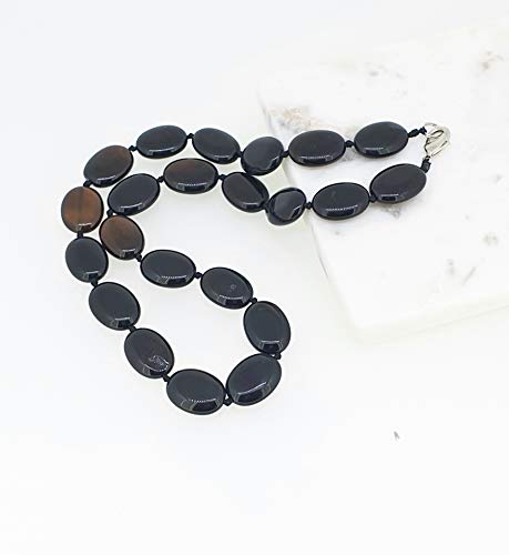 Stunning Oval Shape Natural Gemstone Beaded Necklace for Women treasurebayb2b