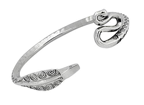 Stunning Solid 925 Sterling Silver Bangle Bracelet Snake Style Women Bangle treasurebayb2b