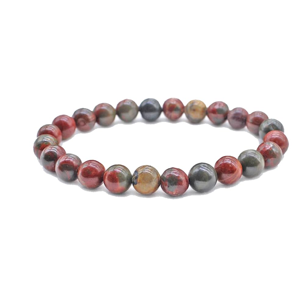 Handmade Womens Mens 6mm Gemstone Bracelet | Stress and Anxiety Power Bead Healing Crystal Gemstone Bracelet treasurebayb2b
