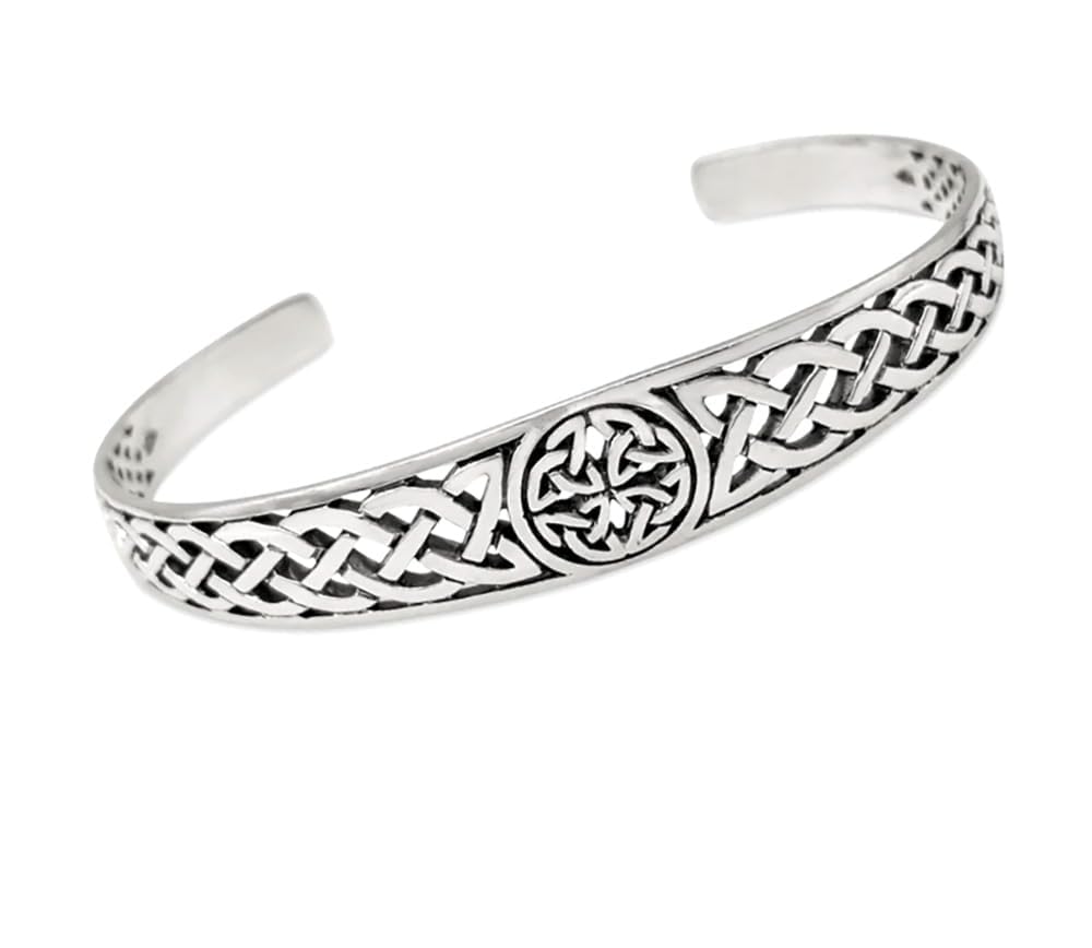 Women's 925 Sterling Silver Bangle Bracelet - 925 Sterling Silver Bracelet Celtic Bangle for Ladies and Girls treasurebayb2b