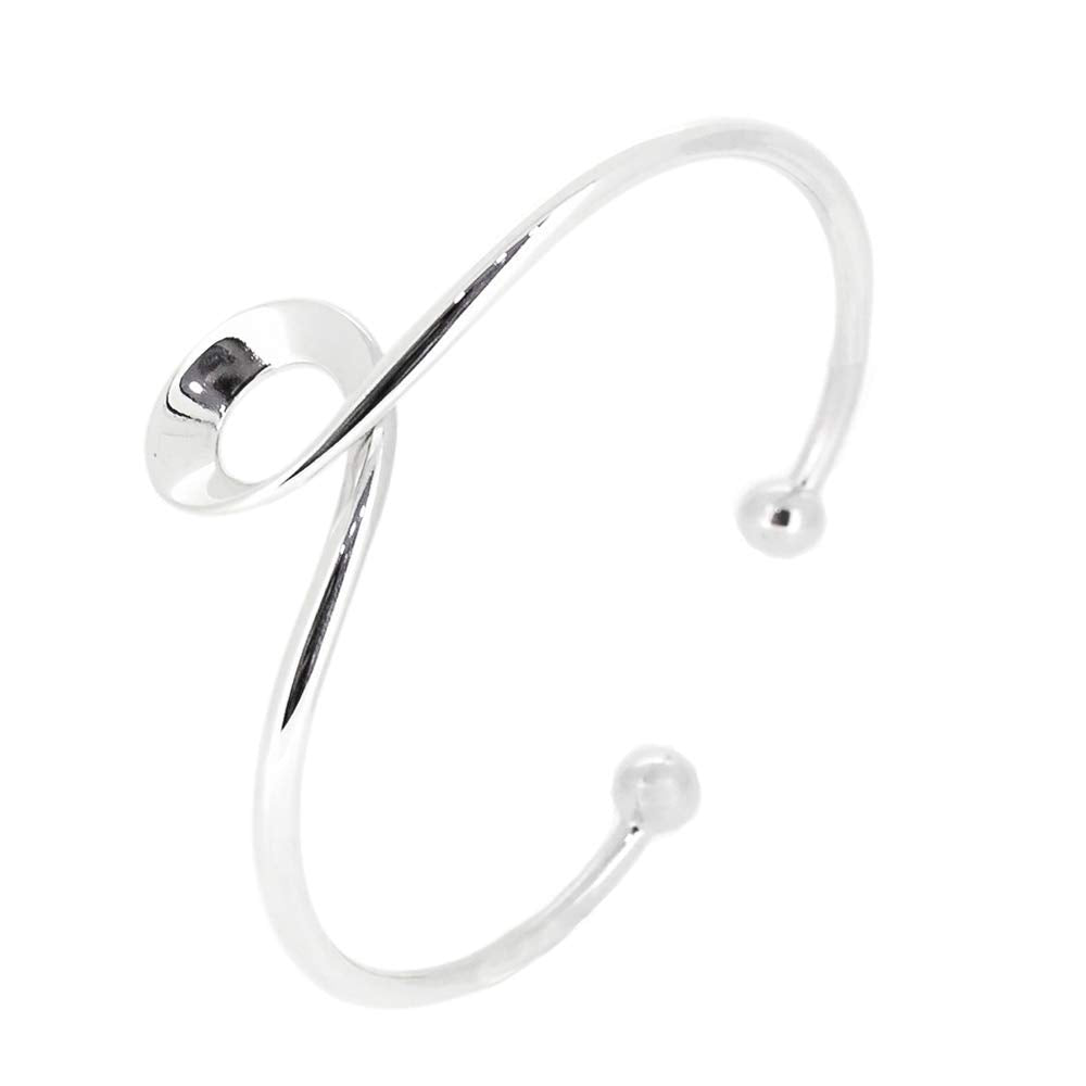 Classic 925 Sterling Silver Bangle Bracelet for Women, Ladies treasurebayb2b