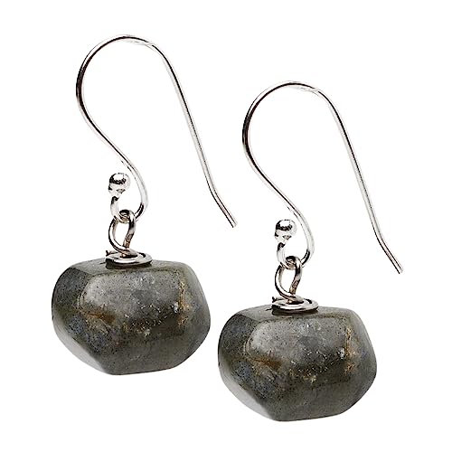 Women's Handmade Natural Amethyst, Prehnite Gemstone Sterling Silver Dangle Drop Beaded Earrings | Gift for Women, Girls treasurebayb2b