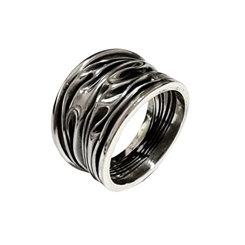 Women's Chunky Statement Wrap Around Ring for Women Ladies and Girls Crushed Design Ring treasurebayb2b