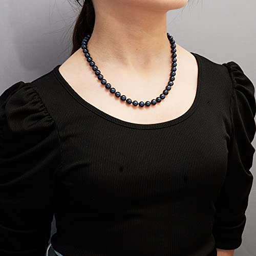 8-9mm Black Freshwater Cultured Pearl Necklace Bracelet Earrings Jewellery Sets treasurebayb2b