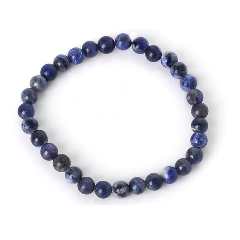 Handmade Womens Mens 6mm Gemstone Bracelet | Stress and Anxiety Power Bead Healing Crystal Gemstone Bracelet treasurebayb2b