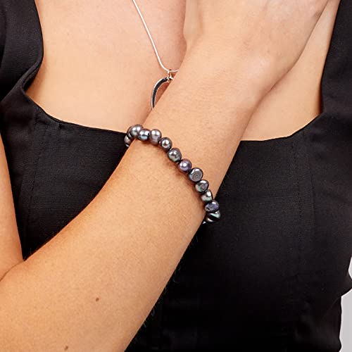 Stunning 7-8mm Baroque Freshwater Pearl Bracelet for Women and Girls treasurebayb2b