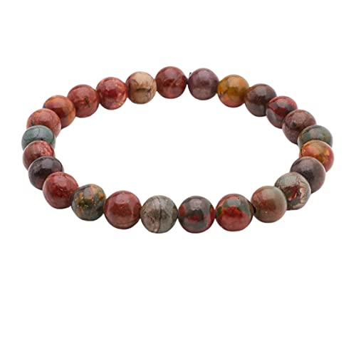 Handmade Womens Mens 8mm Gemstone Bracelet | Stress and Anxiety Power Bead Healing Crystal Gemstone Bracelet Amethyst, Rose quartz, Blue Agate, Tiger’s Eye, Turquoise treasurebayb2b
