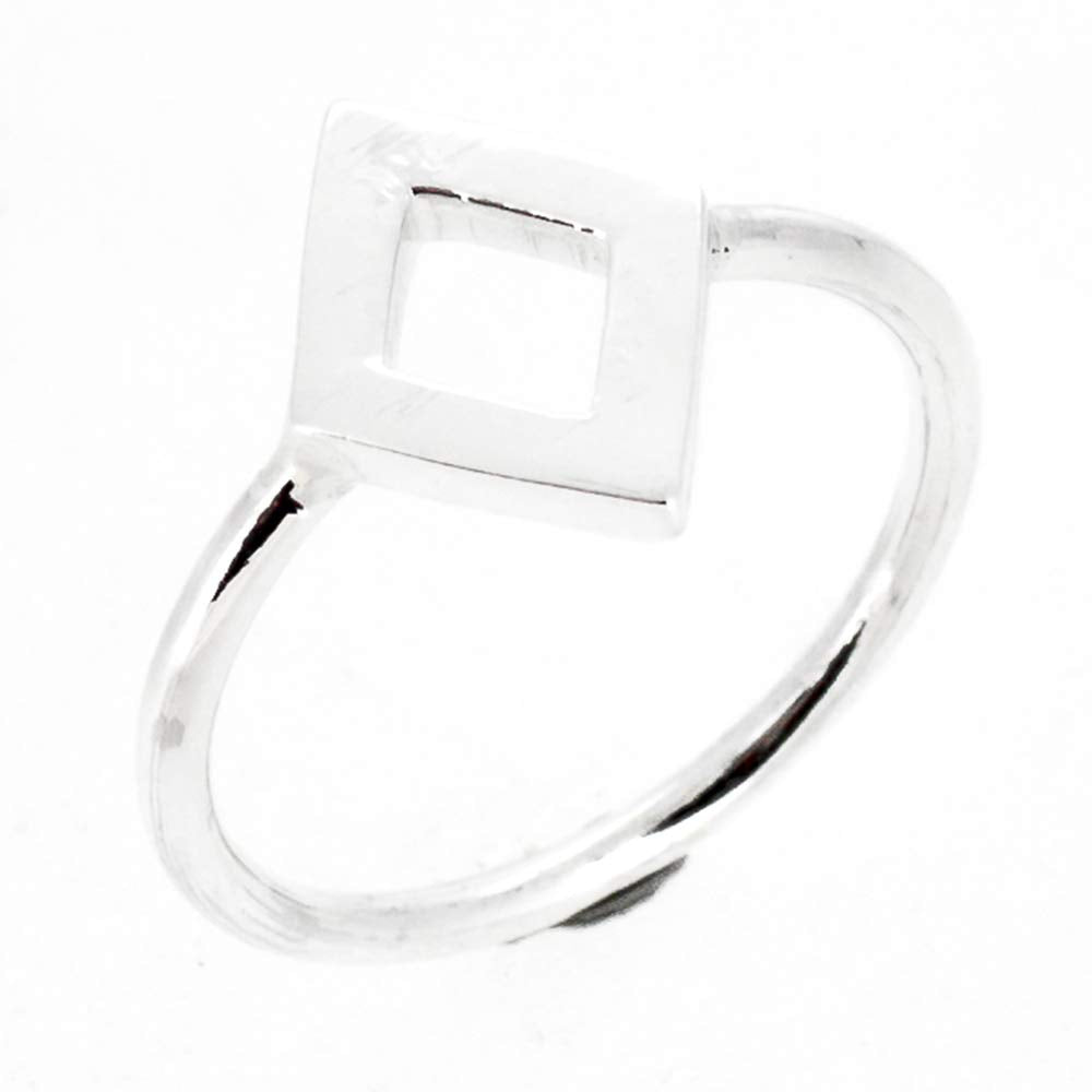 Stylish Chunky Statement Plain 925 Sterling Silver Rings for Women Girls Available in size L M N P treasurebayb2b