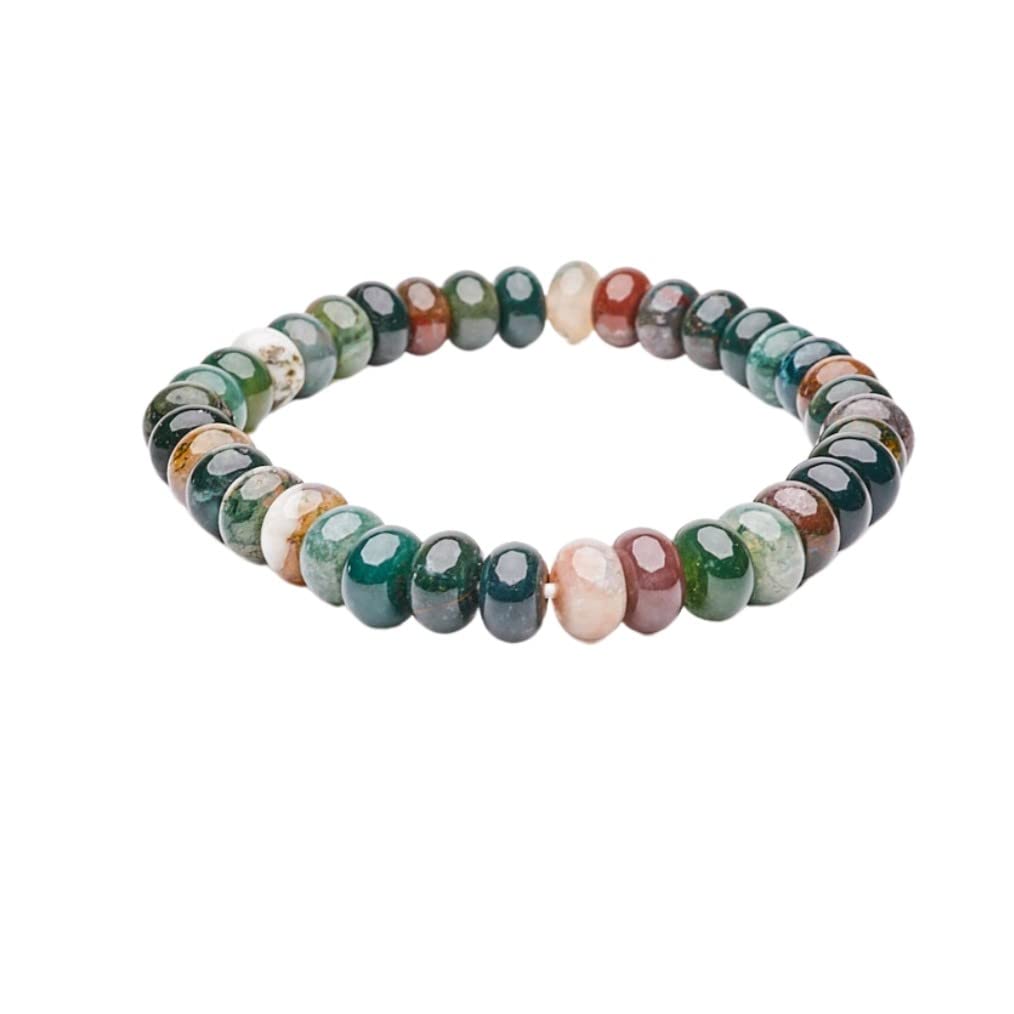 Handmade Womens Mens 8mm Beaded Gemstone Bracelet | Stress and Anxiety Power Beads Healing Crystal Gemstone Bracelet – Gift box treasurebayb2b