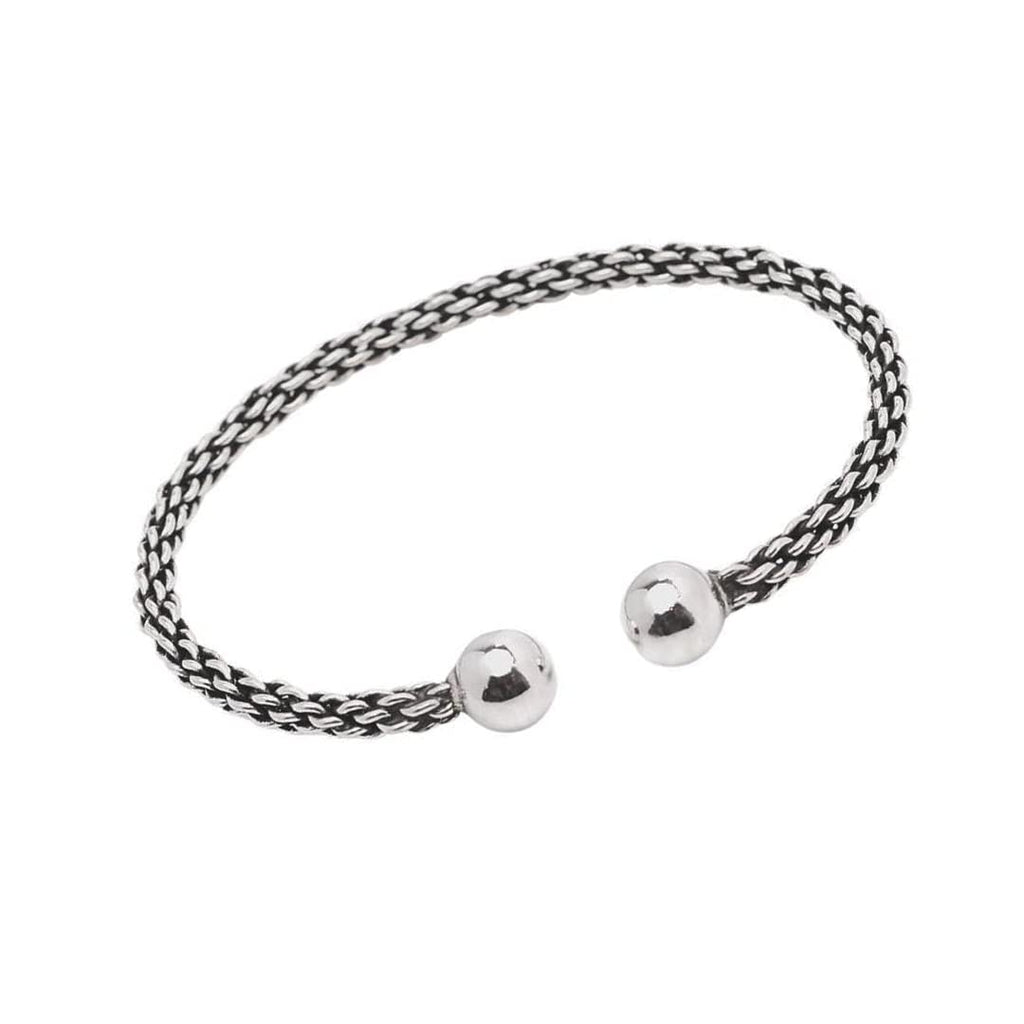 Womens Mens 925 Sterling Silver Bangle Bracelet Slim Twisted Silver Torque Bangle treasurebayb2b