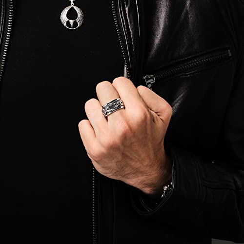 Women's Men's 925 Sterling Silver Claddagh Spinner Ring Celtic Band treasurebayb2b