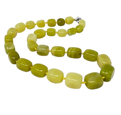 Chunky Natural Gemstone Beaded Necklace for Women, Women's Handmade Necklace treasurebayb2b