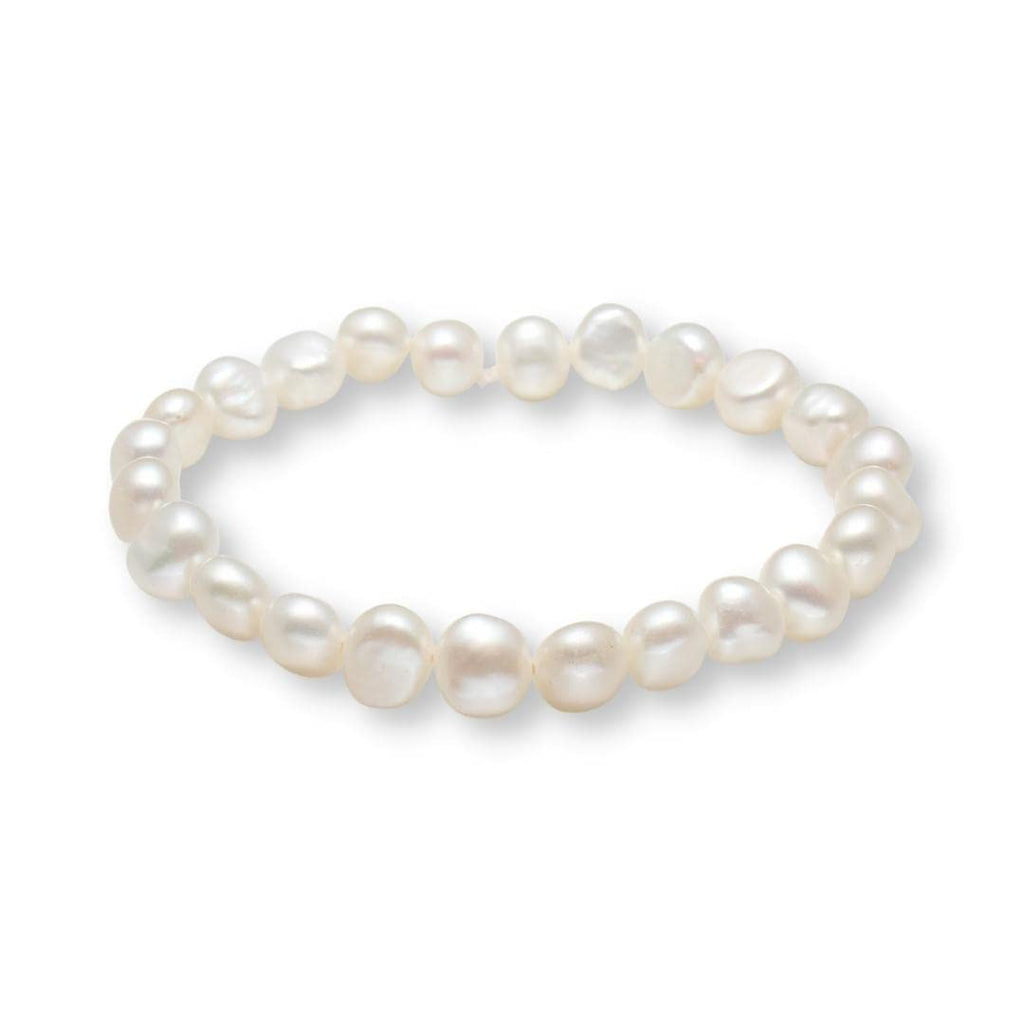 Stunning 7-8mm Baroque Freshwater Pearl Bracelet for Women and Girls treasurebayb2b
