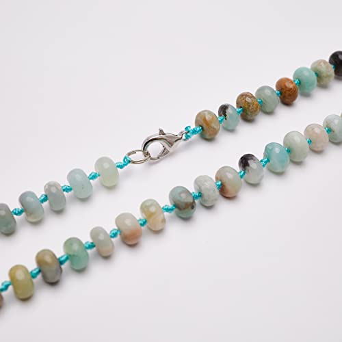 Women's Handmade Necklace 8mm Rondelle Shape Gemstone Beaded Necklace treasurebayb2b