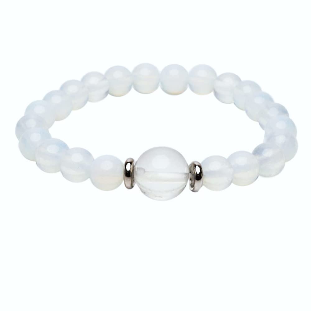 Handmade Womens 8-12mm Natural Power Healing Gemstone Beaded Stretchy Bracelet treasurebayb2b