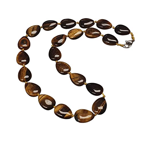 Stunning Oval Shape Natural Gemstone Beaded Necklace for Women treasurebayb2b