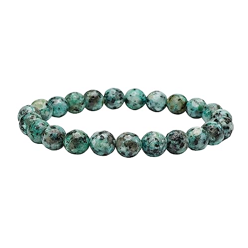 Handmade Womens Mens 8mm Gemstone Bracelet | Stress and Anxiety Power Bead Healing Crystal Gemstone Bracelet Amethyst, Rose quartz, Blue Agate, Tiger’s Eye, Turquoise treasurebayb2b