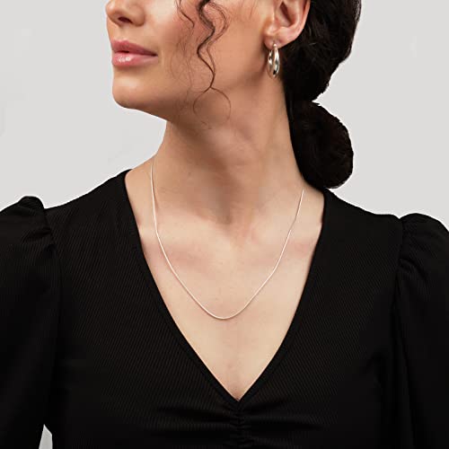 925 Sterling Silver Snake Chain Necklace Available in 16" 18" 19" 20" 21" 22" 24" 30" treasurebayb2b