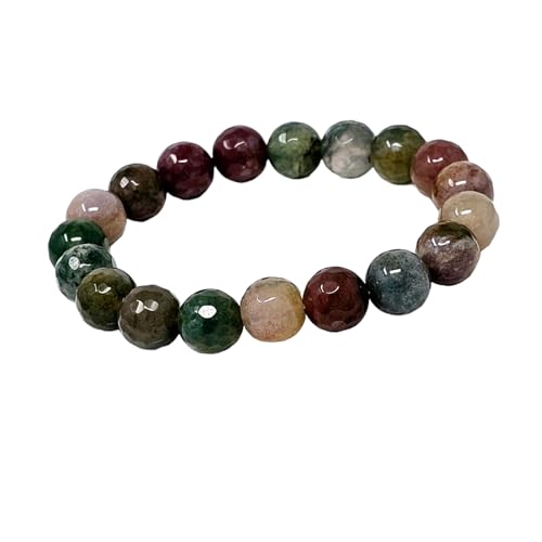 Handmade Womens Mens 10mm Natural Gemstone Bracelet | Stress and Anxiety Power Bead Healing Crystal Gemstone Bracelet treasurebayb2b