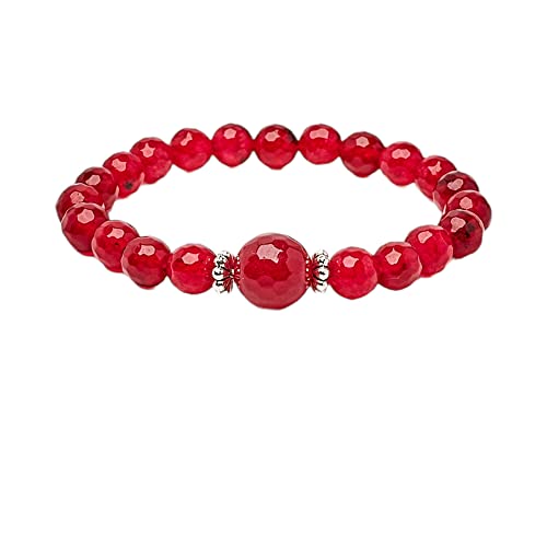 Handmade Womens 8-12mm Natural Power Healing Gemstone Beaded Stretchy Bracelet treasurebayb2b