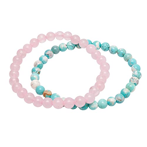 Handmade Womens Mens 6mm Gemstone Bracelet | Stress and Anxiety Power Bead Healing Crystal Gemstone Bracelet treasurebayb2b