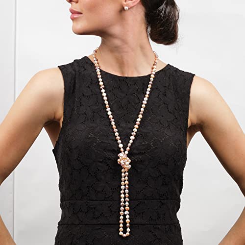 Elegant and Classic 5 in 1 Natural Freshwater Pearl Necklace 120cm treasurebayb2b
