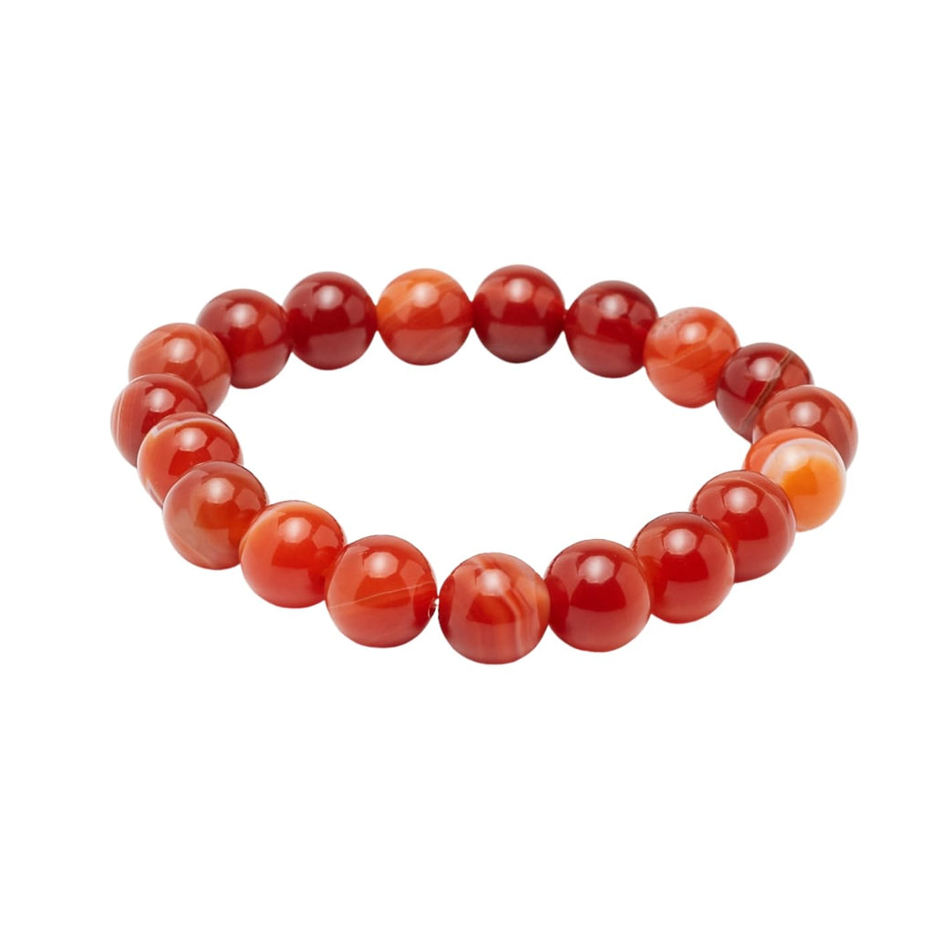 Handmade Womens Mens 10mm Natural Gemstone Bracelet | Stress and Anxiety Power Bead Healing Crystal Gemstone Bracelet treasurebayb2b