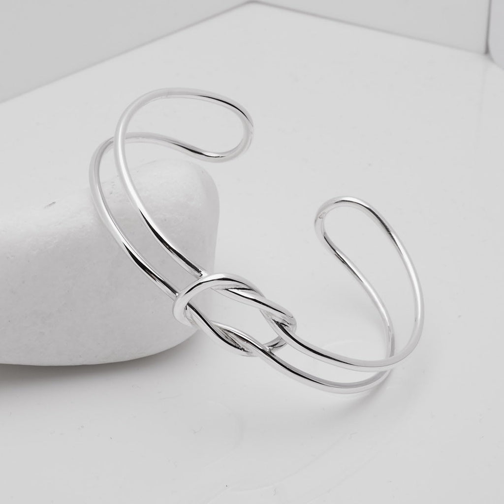 Women's Silver Bracelet - Classic Handmade 925 Sterling Silver Bangle Bracelet for Women Girls treasurebayb2b