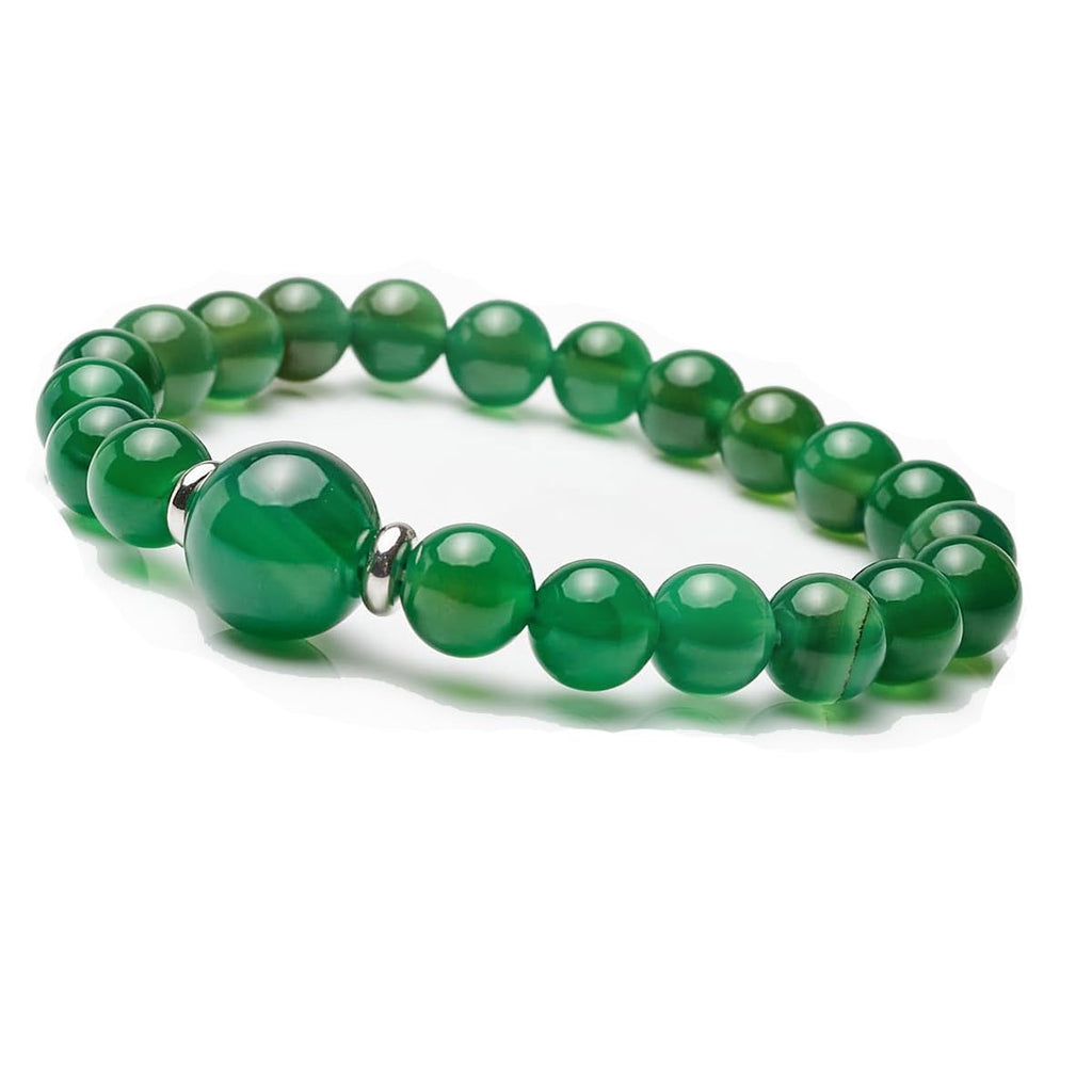 Handmade Womens 8-12mm Natural Power Healing Gemstone Beaded Stretchy Bracelet treasurebayb2b
