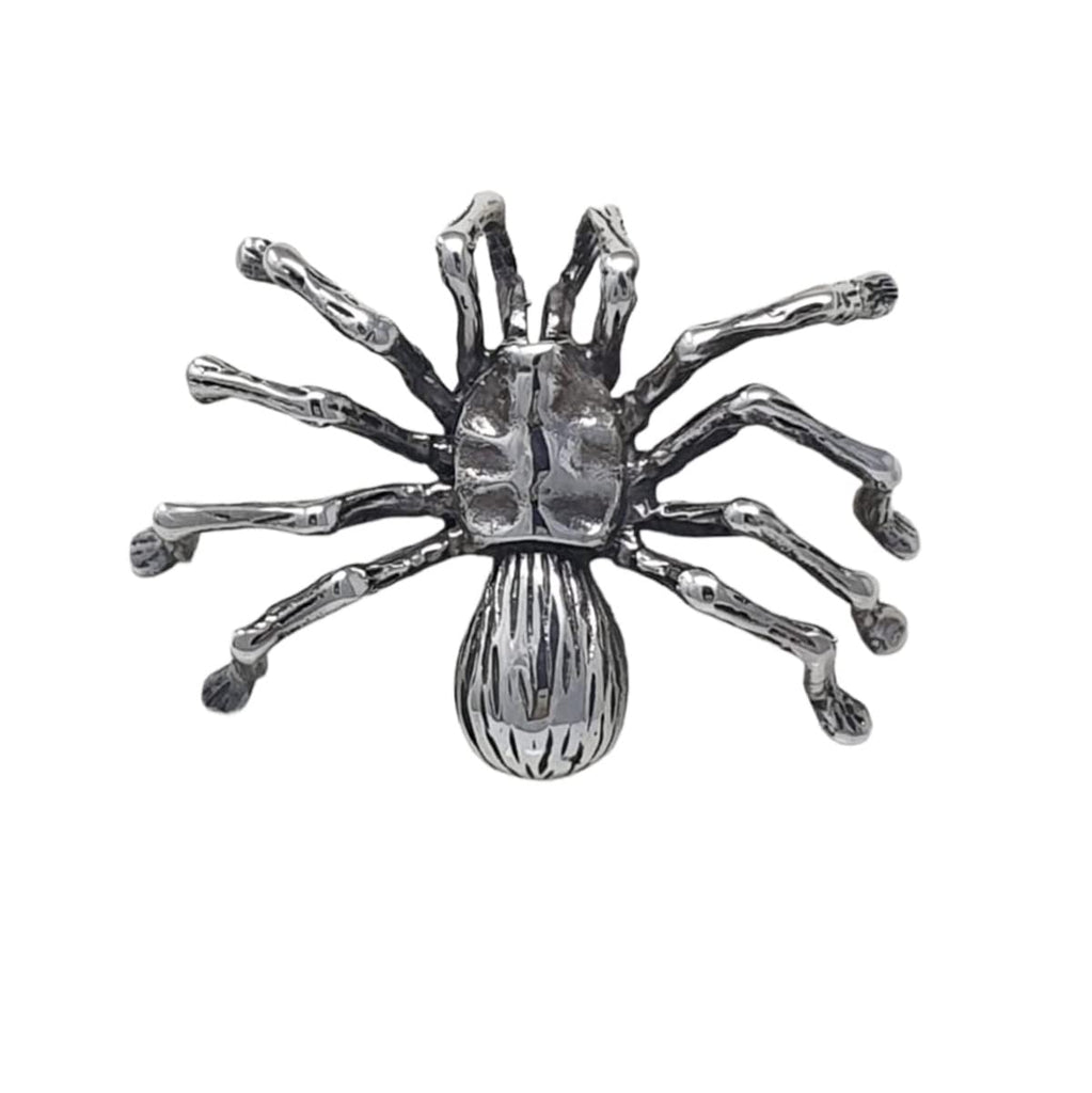 Men's Silver Jewellery UK - Large 925 Sterling Silver Spider Pendant Necklace for men treasurebayb2b