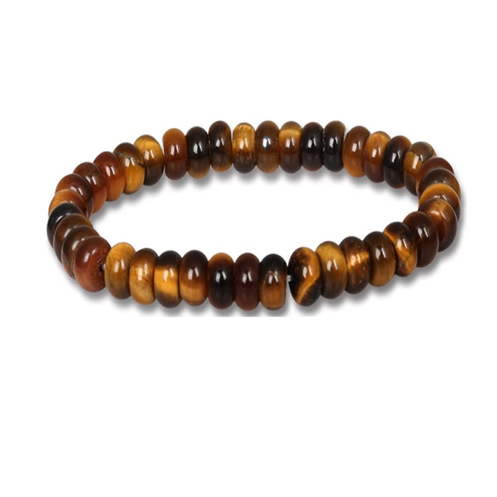 Handmade Womens Mens 8mm Beaded Gemstone Bracelet | Stress and Anxiety Power Beads Healing Crystal Gemstone Bracelet – Gift box treasurebayb2b