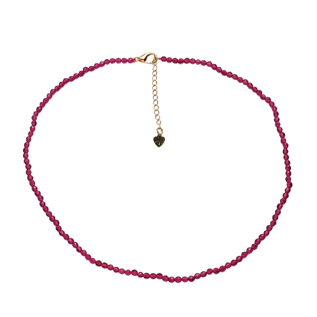 Handmade Womens Girls Crystal Gemstone Beaded Necklace Choker - Natural Gemstones Healing Crystal Birthstone Jewellery treasurebayb2b