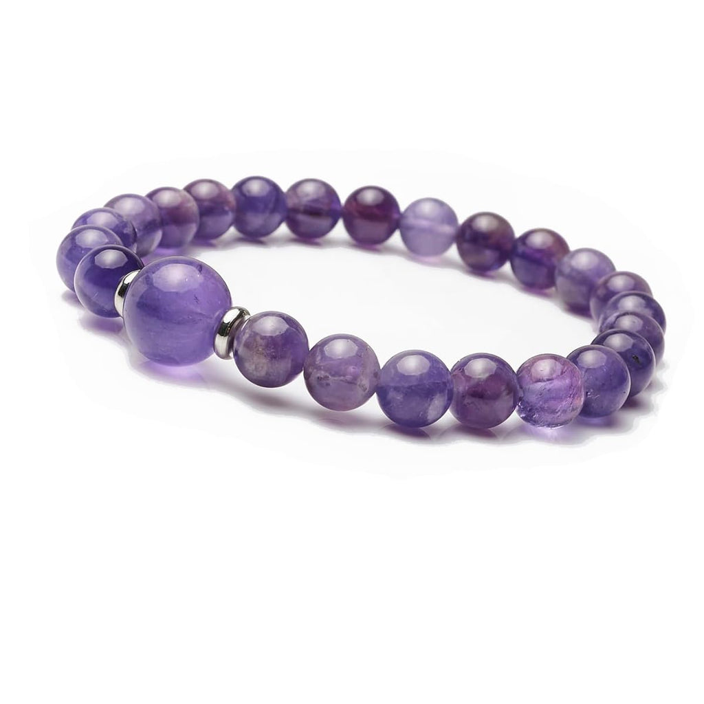 Handmade Womens 8-12mm Natural Power Healing Gemstone Beaded Stretchy Bracelet treasurebayb2b