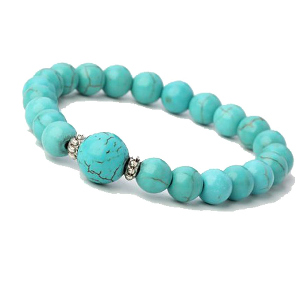 Handmade Womens 8-12mm Natural Power Healing Gemstone Beaded Stretchy Bracelet treasurebayb2b